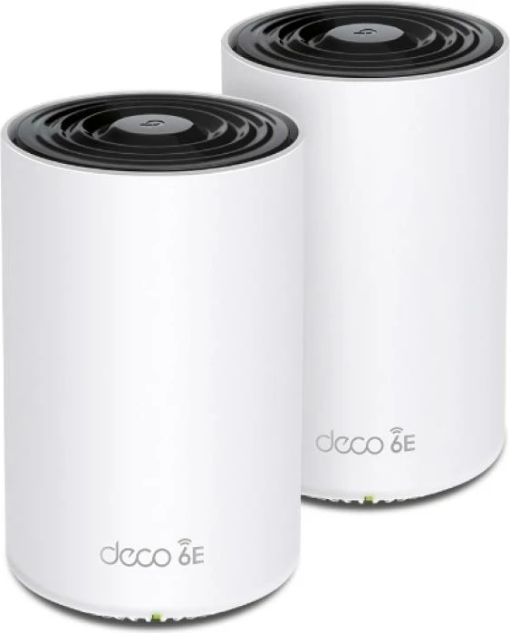 Access point mesh, TP-Link Deco XE75, Wi‑Fi 6E tri-band 6 GHz, port 2.5Gbps, i bardhë, 2-pack
