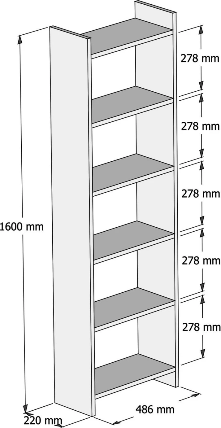 Kompozim zyre FH11776.12 3 pjesë melamine, ngjyrë sonoma dhe e bardhë