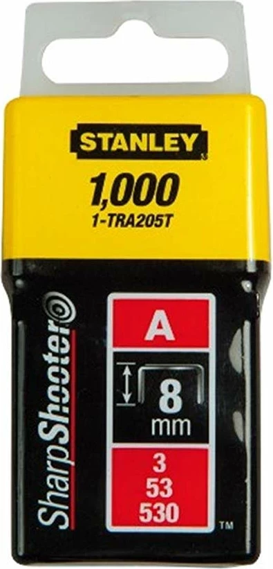 Sponka Stanley 1-TRA205T Tip A/53 8 mm, 1000 copë