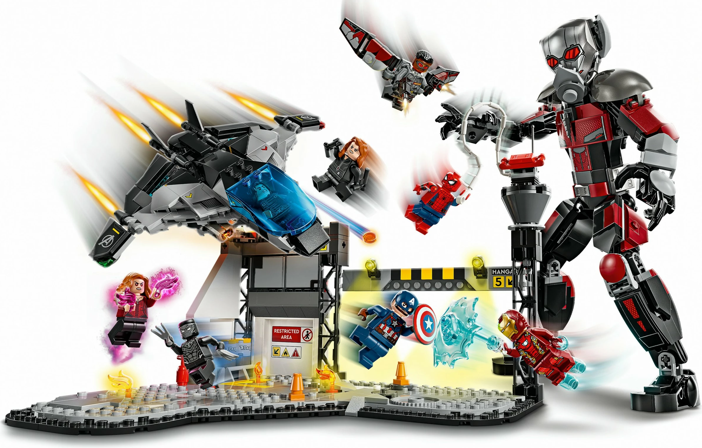 Set ndërtimi LEGO Super Heroes Marvel Captain America: Civil War, shumëngjyrësh