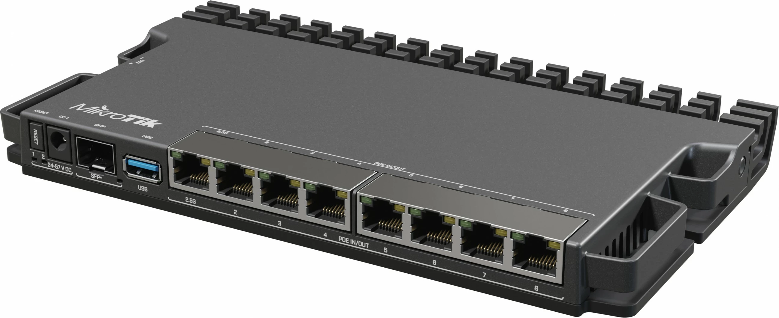 Router MikroTik RB5009UG+S+IN, Ethernet WAN, 2.5 Gigabit Ethernet, e zezë