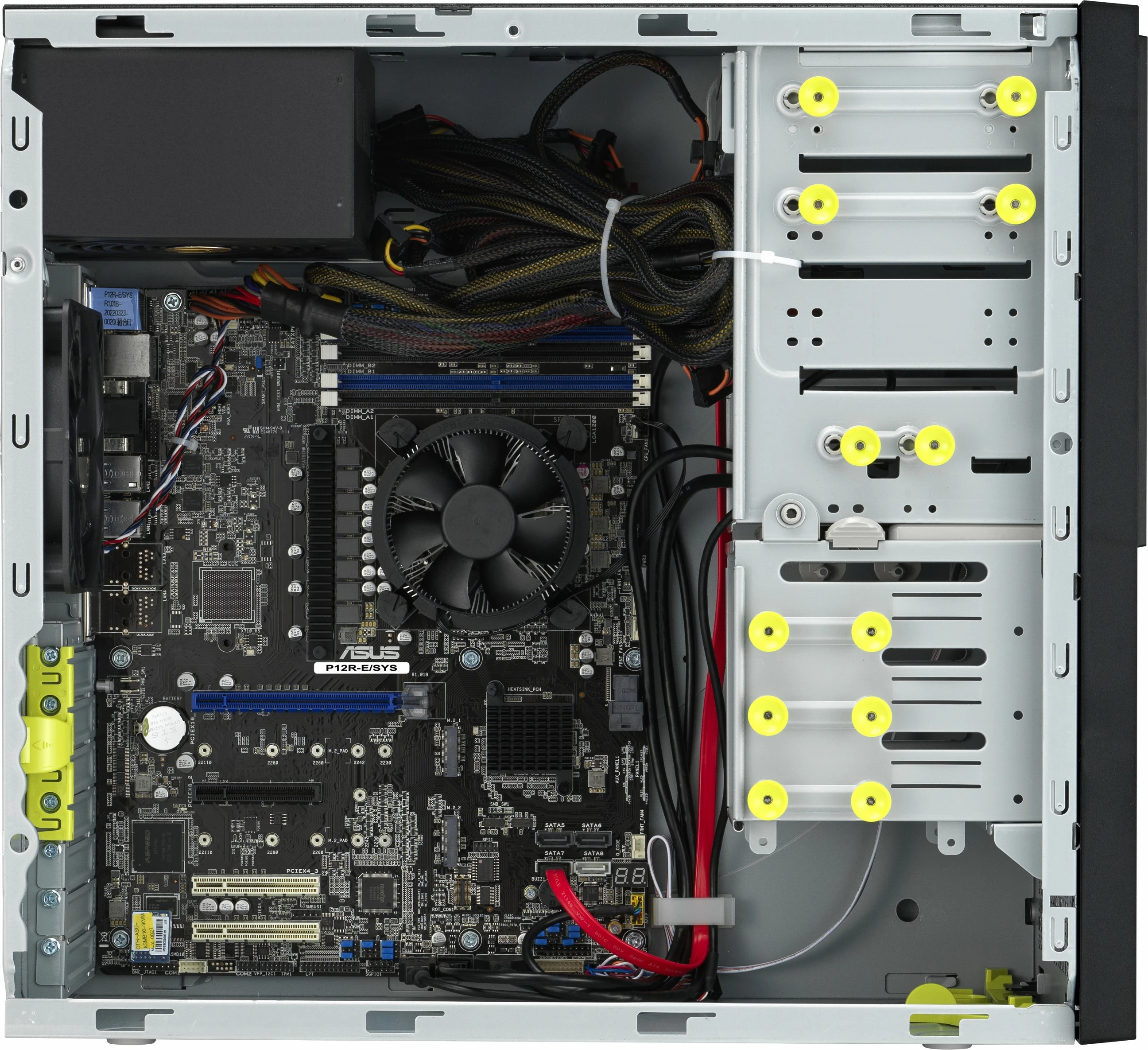 Kasë server ASUS TS100-E11-PI4 barebone 300W, e zezë