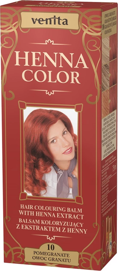 Balsam ngjyrues për flokë Venita Henna Color 10 Owoc Granatu për femra, 75ml