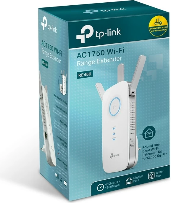 Transmetues rrjeti TP-Link RE450, 1300 Mbit/s, i bardhë