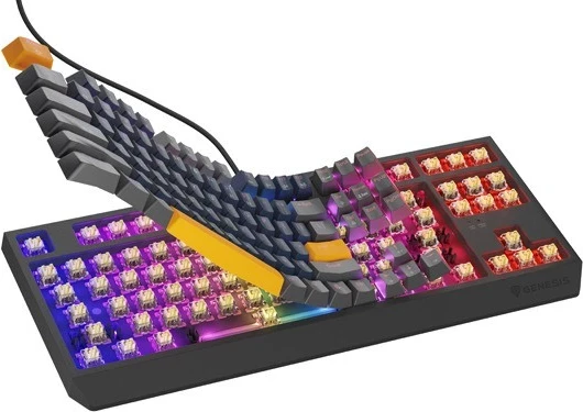 Tastaturë mekanike Genesis Thor 230 TKL, RGB, Outemu Panda, Naval Blue