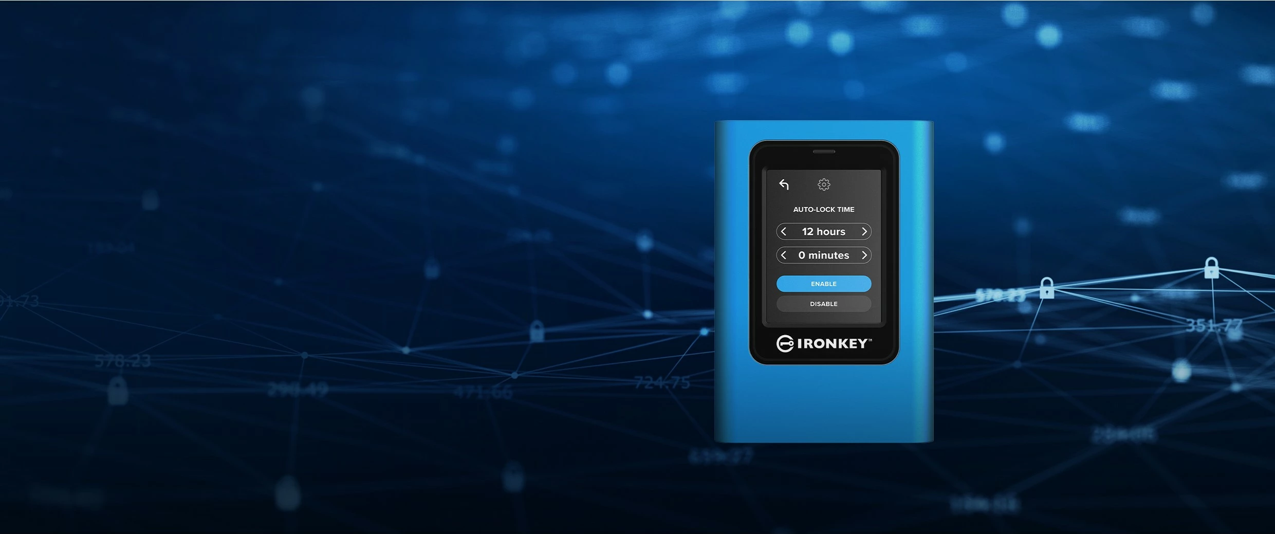 SSD i jashtëm Kingston IronKey Vault Privacy 80, 3.84 TB, Blue