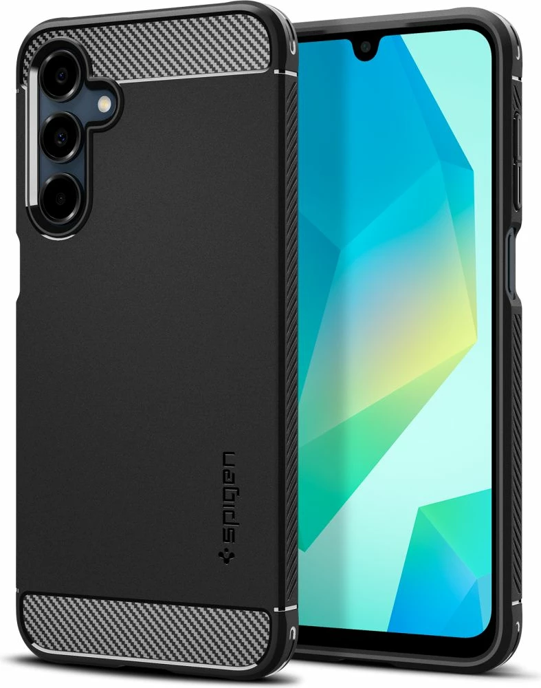 Mbështjellës Spigen Rugged Armor për Samsung Galaxy A16, i zi