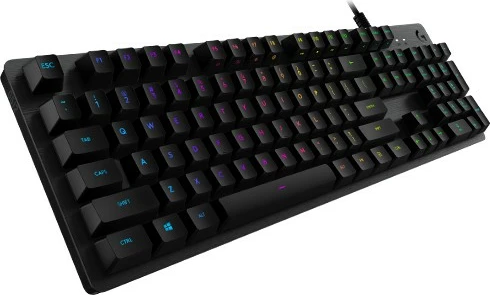 Tastierë mekanike Logitech G512 Carbon, GX Brown, RGB, QWERTZ, me kabllo, karbon