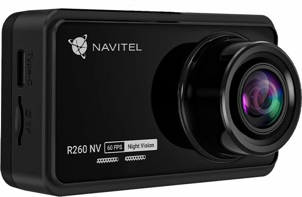 Kamerë dashcam Navitel R260 NV, Full HD 1080p 60fps, kënd 140°, microSD deri 256GB, Night Vision, e zezë, set me mbajtëse + karikues veture