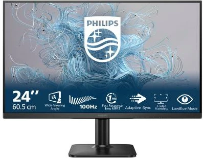 Monitor, Philips, 24E2N1100LB/00, 24 inç, Full HD, 100 Hz, 1ms MPRT, Adaptive-Sync, i zi