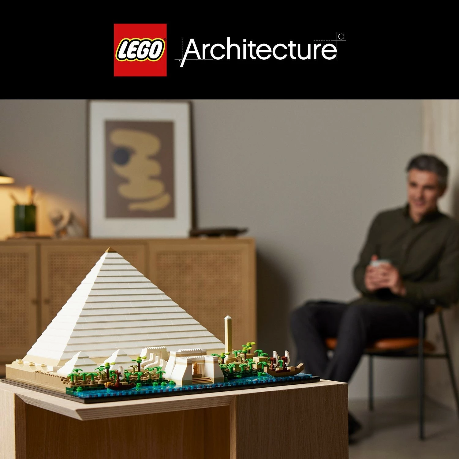 Set ndërtimi LEGO Architecture Great Pyramid of Giza, 1476 pjesë, Multikolor