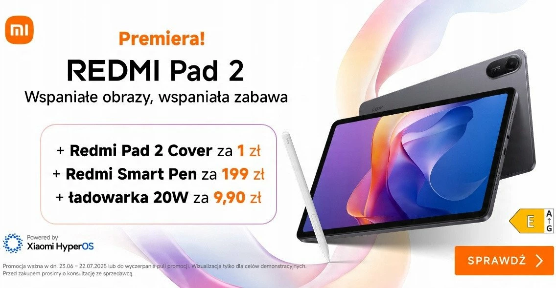 Këllëf flip Xiaomi Redmi Pad 2 (67401) 11\", me stand, auto wake/sleep, gri