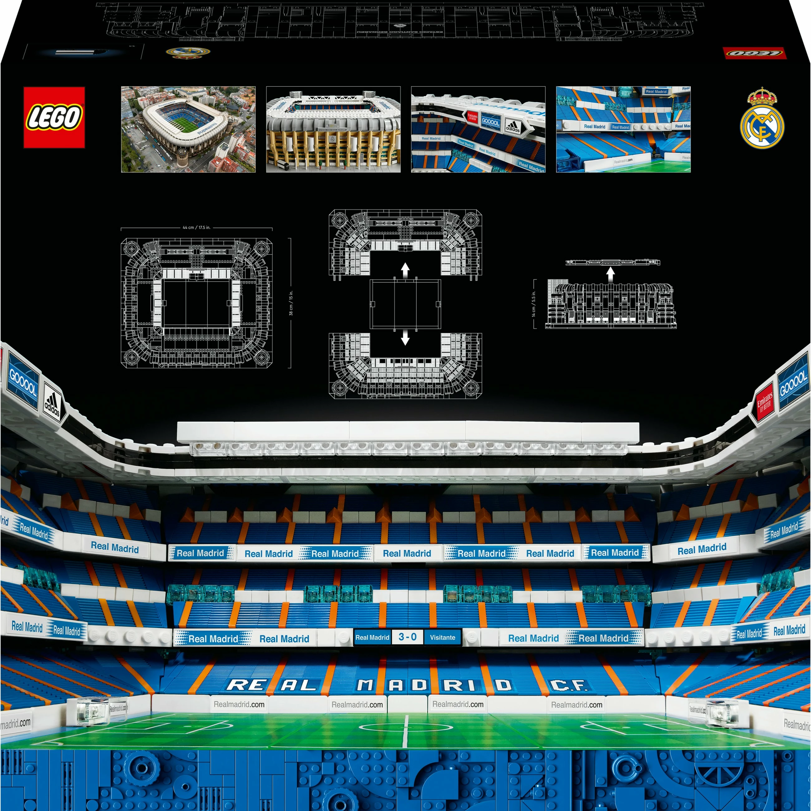 Set ndërtimi LEGO Creator Expert Real Madrid – Santiago Bernabéu Stadium, 5876 copë, plastikë