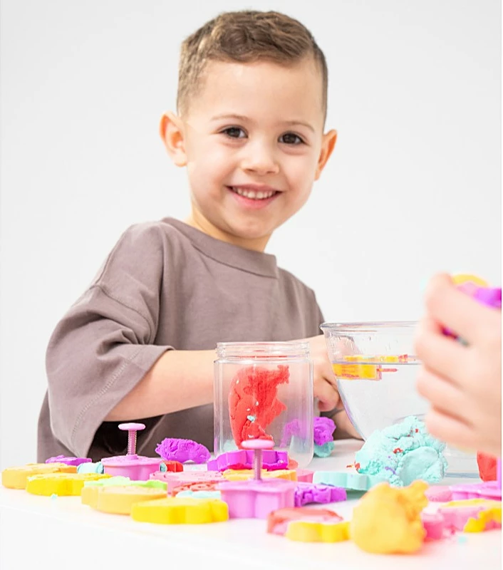 Masë modeluese Epee Misiolina, 60g me formë të verdhë, vjollcë