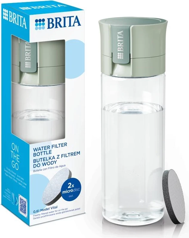 Shishe filtruese uji Brita Vital, 600 ml, e gjelbër