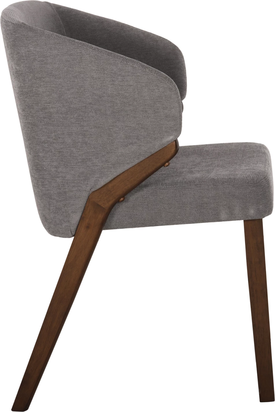 Karrige ngrënieje RADDER FH9749 dru gome ngjyrë arre-gri pëlhurë 50x53x77H cm., set prej 2 copë