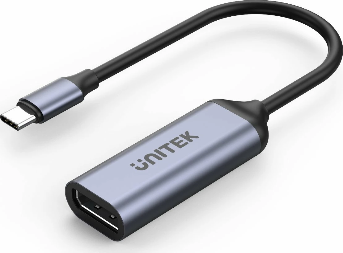 Adapter USB-C në DisplayPort Unitek V1415A 8K/60Hz 4K/144Hz, gri