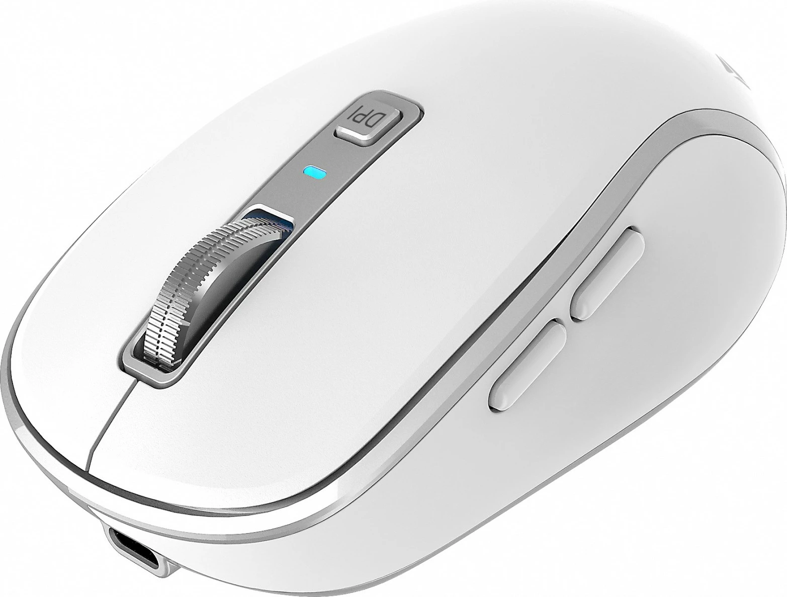 Maus wireless YENKEE NOBLE YMS 2085WH, 5 butona, Bluetooth + WiFi, Bardhë/Gri