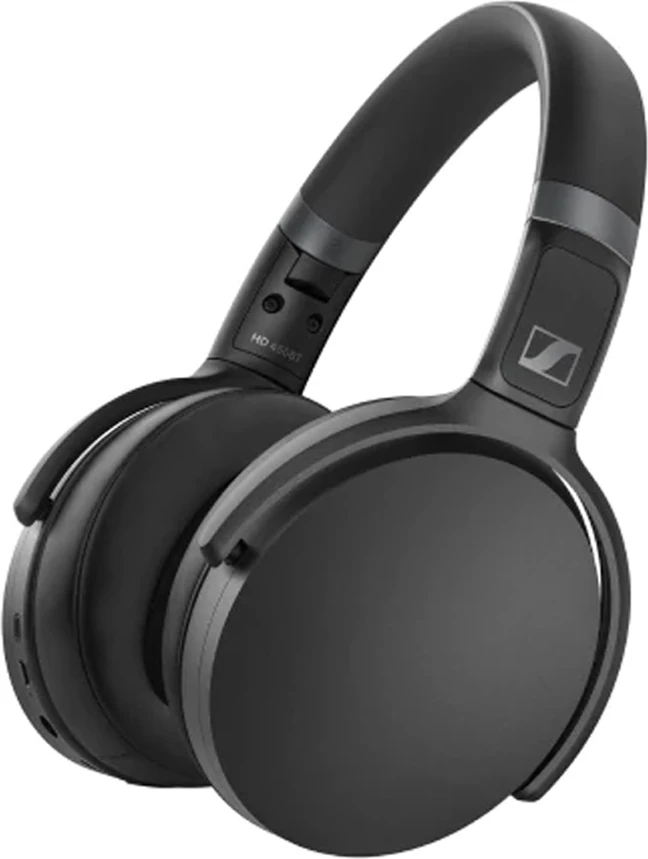 Kufje wireless Sennheiser HD 450BT me ANC, Bluetooth 5.0, bateri 30 orë, mikrofon, të zeza