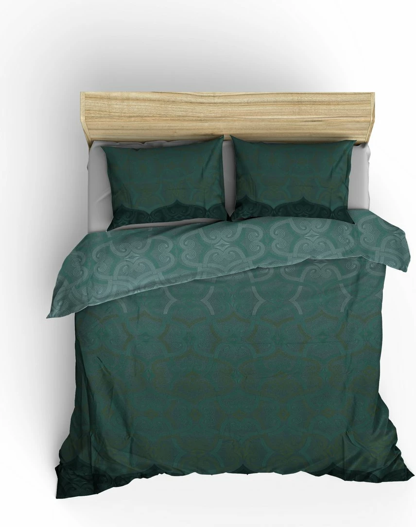 Set mbulesë për jorgan dopio satin, Pandora, ngjyrë e gjelbër