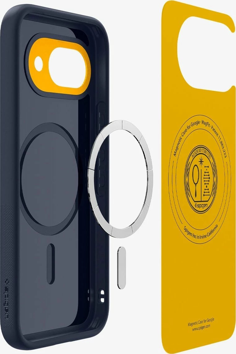 Mbështjellës Spigen Nano Pop MagSafe për Google Pixel 9a, silikon, cover mbrapa, blueberry navy