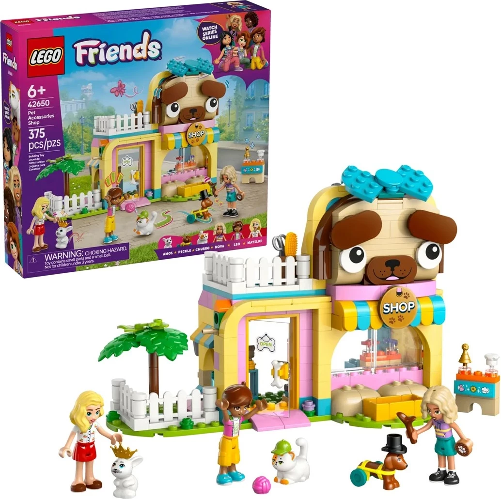 Set LEGO Friends 42650 Dyqan Aksesorësh për Kafshë