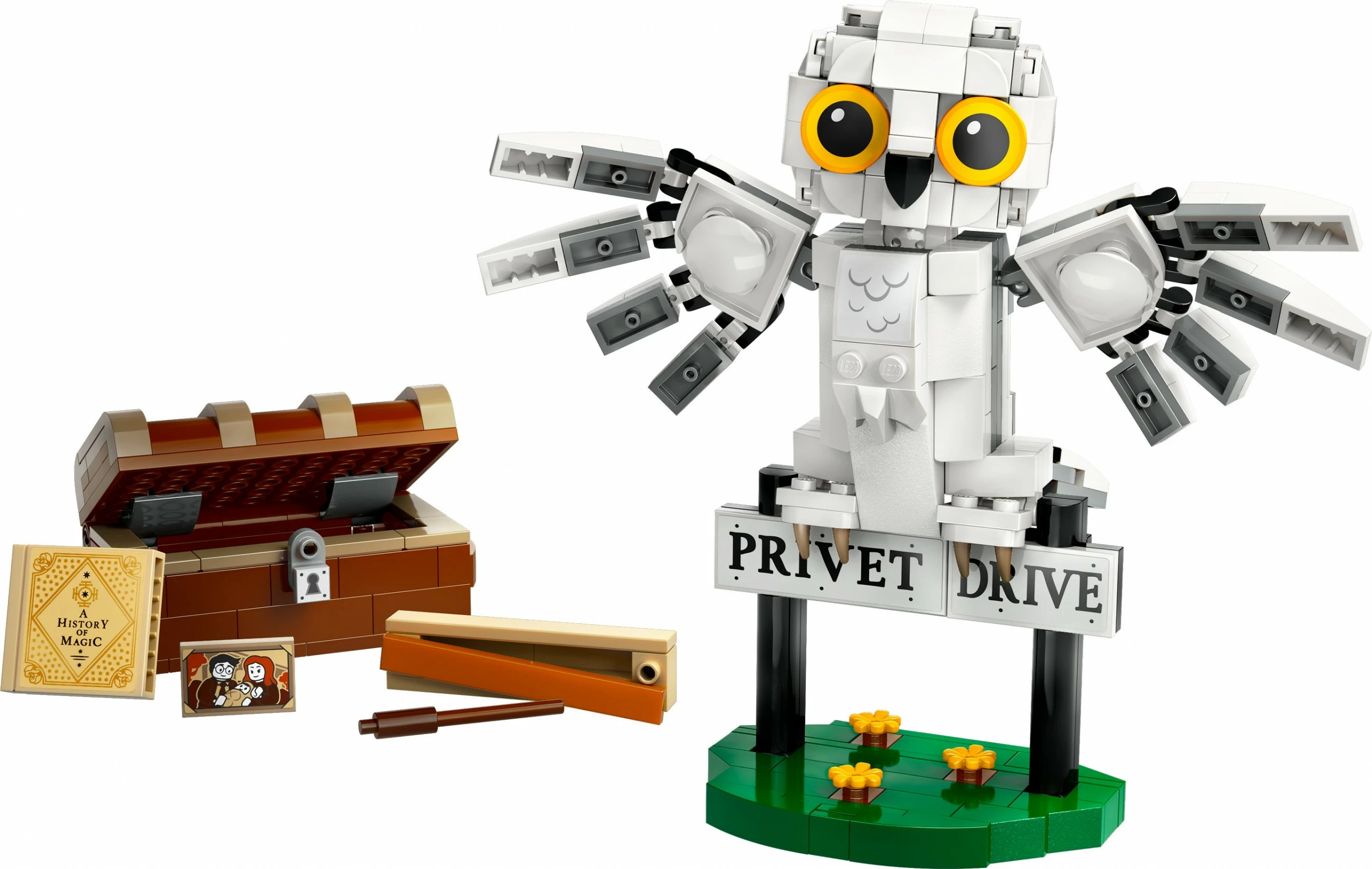 Set ndërtimi LEGO Harry Potter Hedwig 76425, 337 pjesë, multikolor