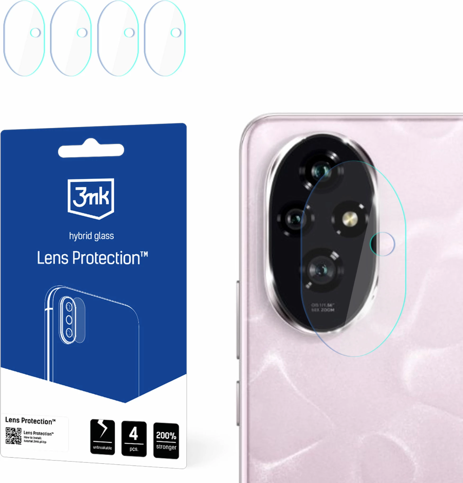 Mbrojtës kamere 3mk Protection për Honor 20, xham hibrid