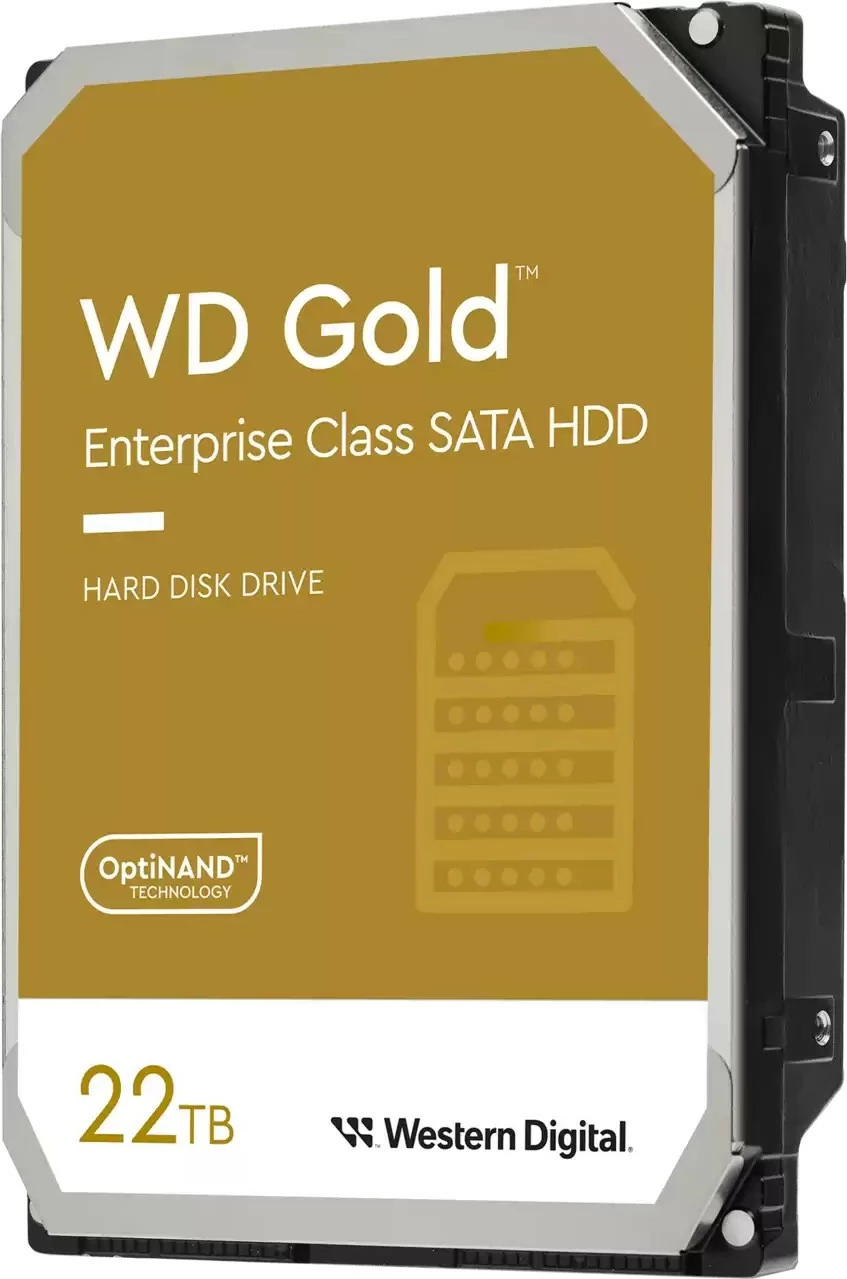 Hard disk Western Digital Gold, 22 TB, 7200 RPM, 512 MB, 3.5", Serial ATA III