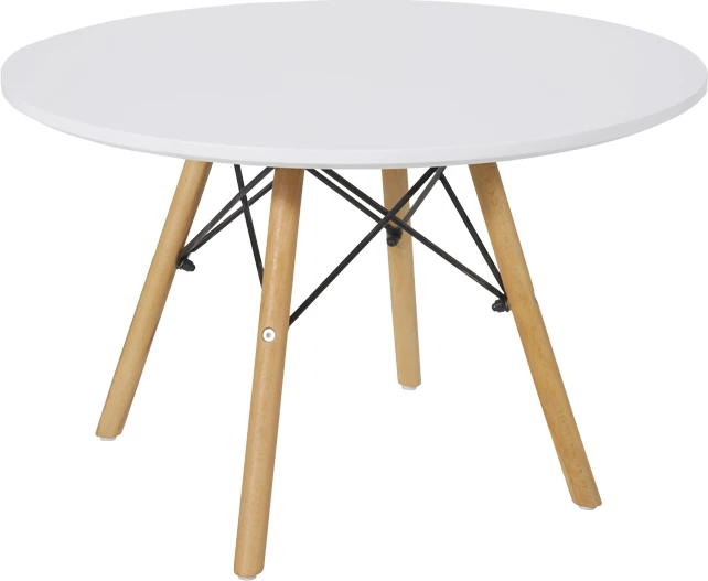 Tavolinë për fëmijë, MDF dhe dru ahu, Φ60x51cm