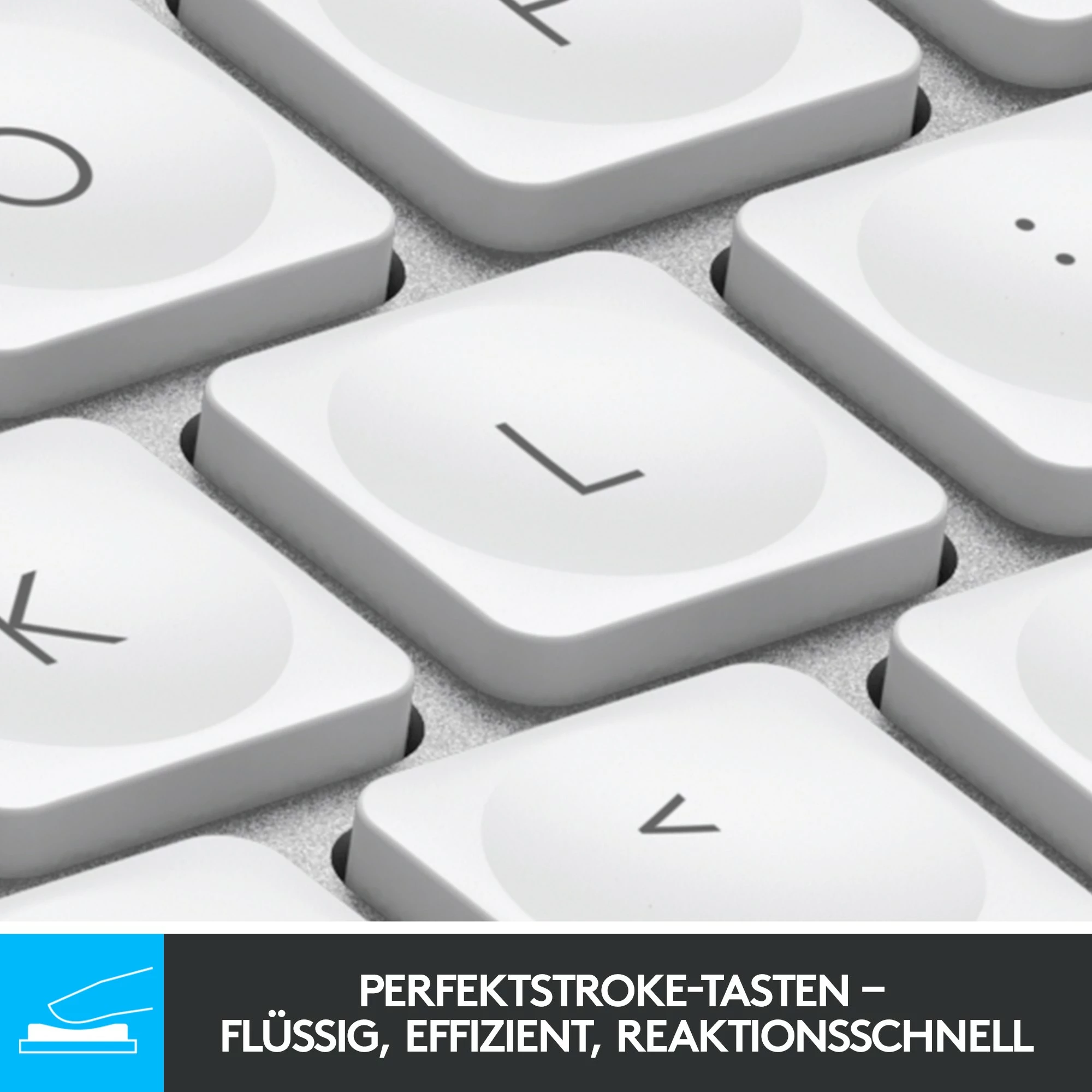 Tastierë mini Logitech MX Keys Mini për Mac, wireless, Bluetooth, LED, bardhë