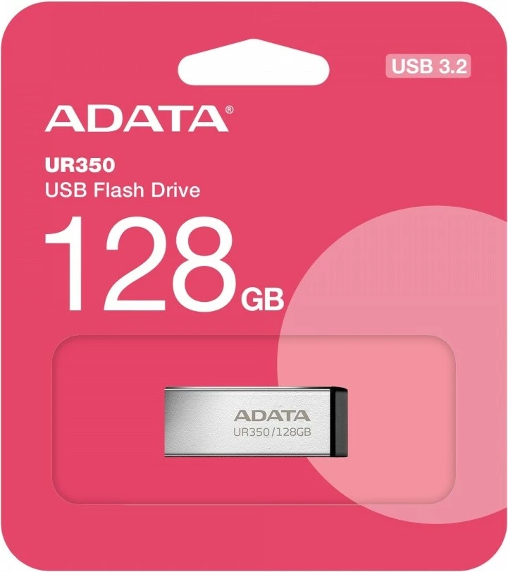 Pendrive Adata UR350, 128GB, USB 3.2 Gen1, Metal, Zi
