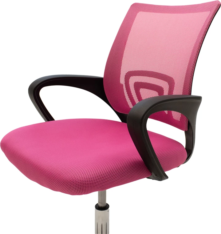 Karrige zyre Berto II, ngjyrë rozë-e zezë, 60x48x85-95cm