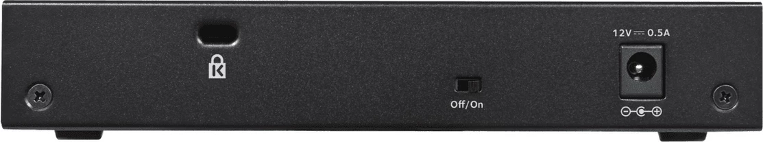 Switch Netgear GS308-300PES 8 porte Gigabit, i pamenaxhuar, kasë metalike, e zezë