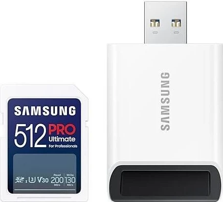 Kartë kujtese Samsung PRO Ultimate SDXC, 512GB, UHS-I U3
