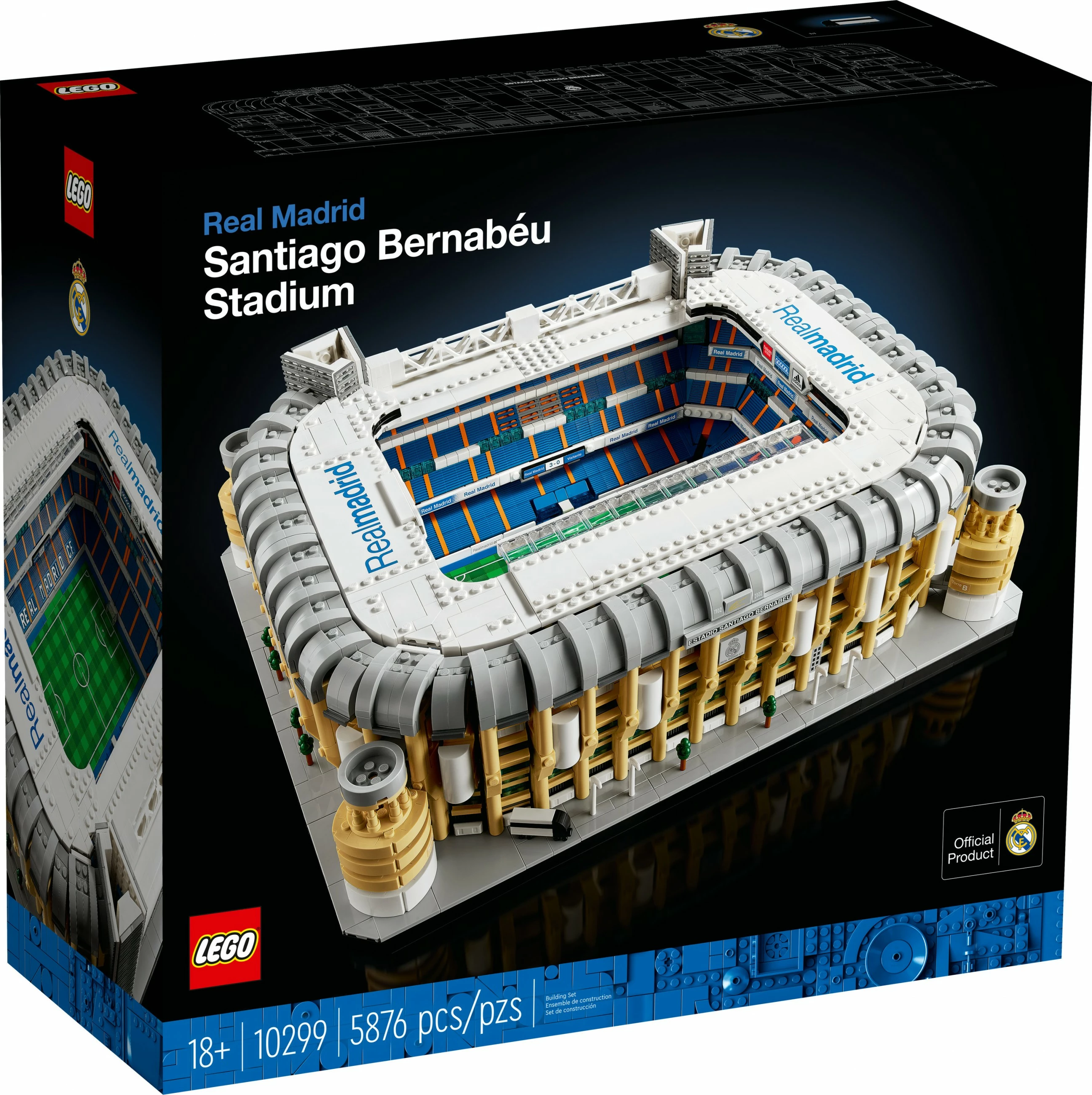 Set ndërtimi LEGO Creator Expert Real Madrid – Santiago Bernabéu Stadium, 5876 copë, plastikë