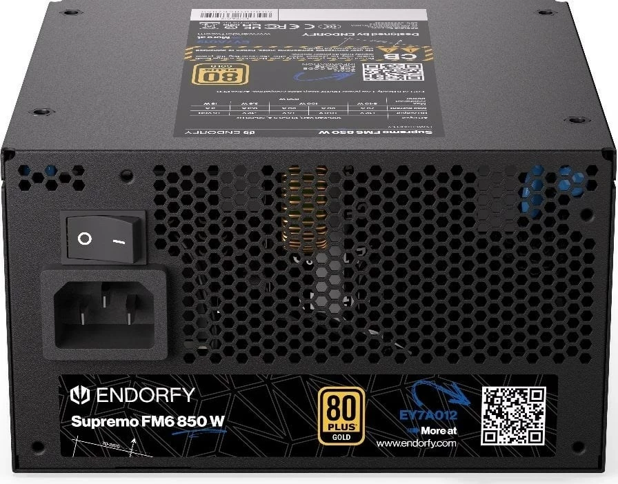 Kasë fuqie Endorfy Supremo FM6 850W, E Zezë