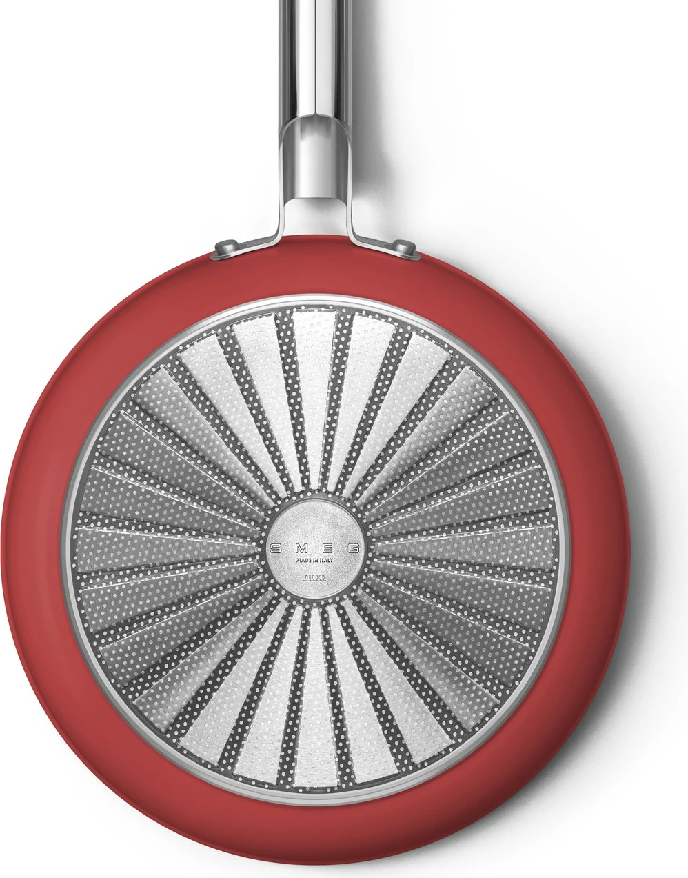 Tigan SMEG CKFF2801RDM 28 cm, alumini, jo-ngjitës, e kuqe