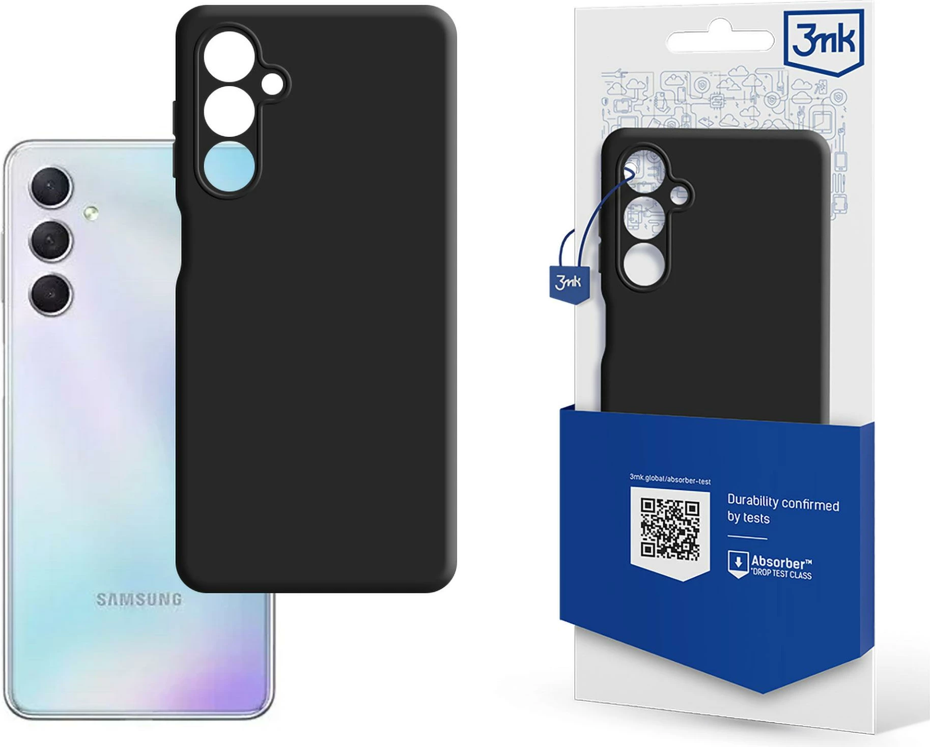 Mbështjellës 3mk Matt Case për Samsung Galaxy M54, i zi