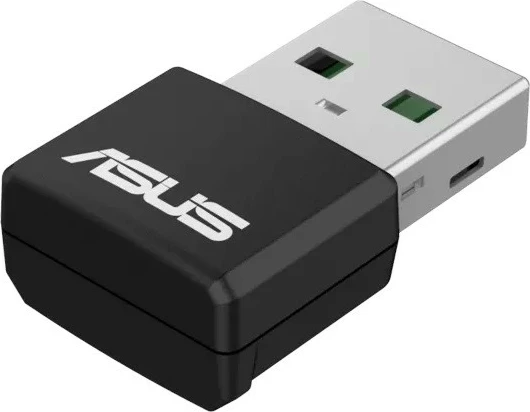 Kartë rrjeti USB Asus USB-AX55 Nano, WiFi 6 AX1800, e zezë
