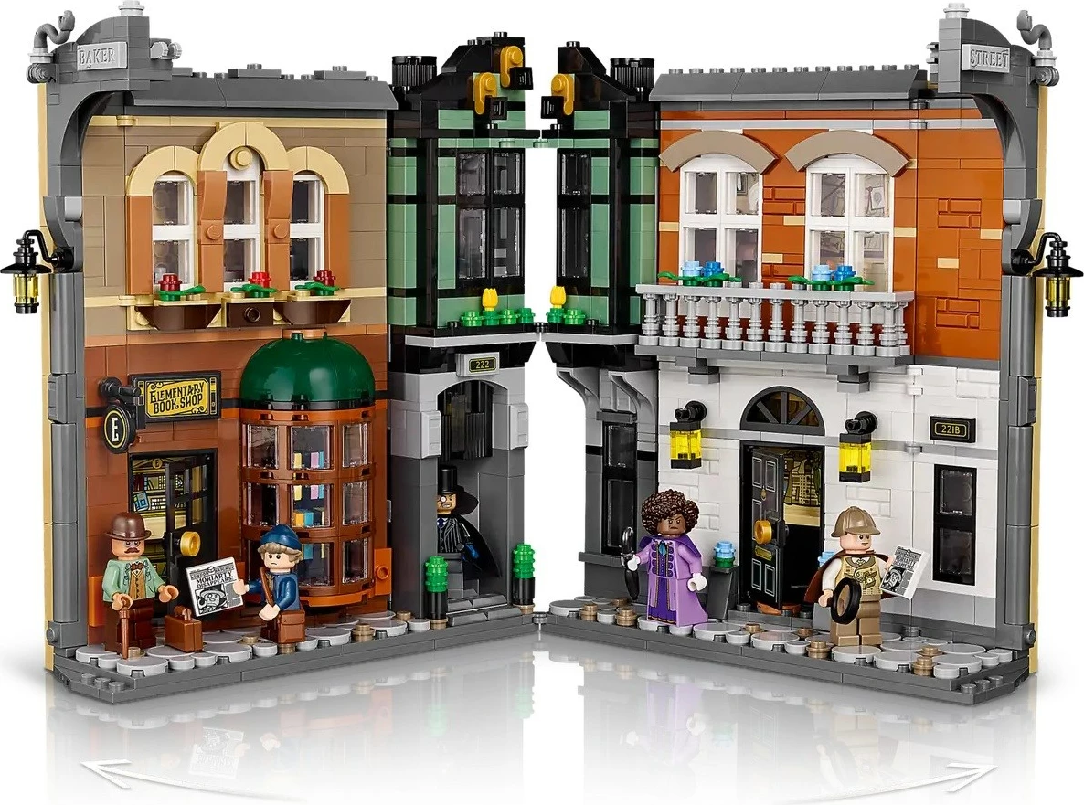 Set LEGO Sherlock Holmes Book nook, ICONS 10351, 5 minifigura