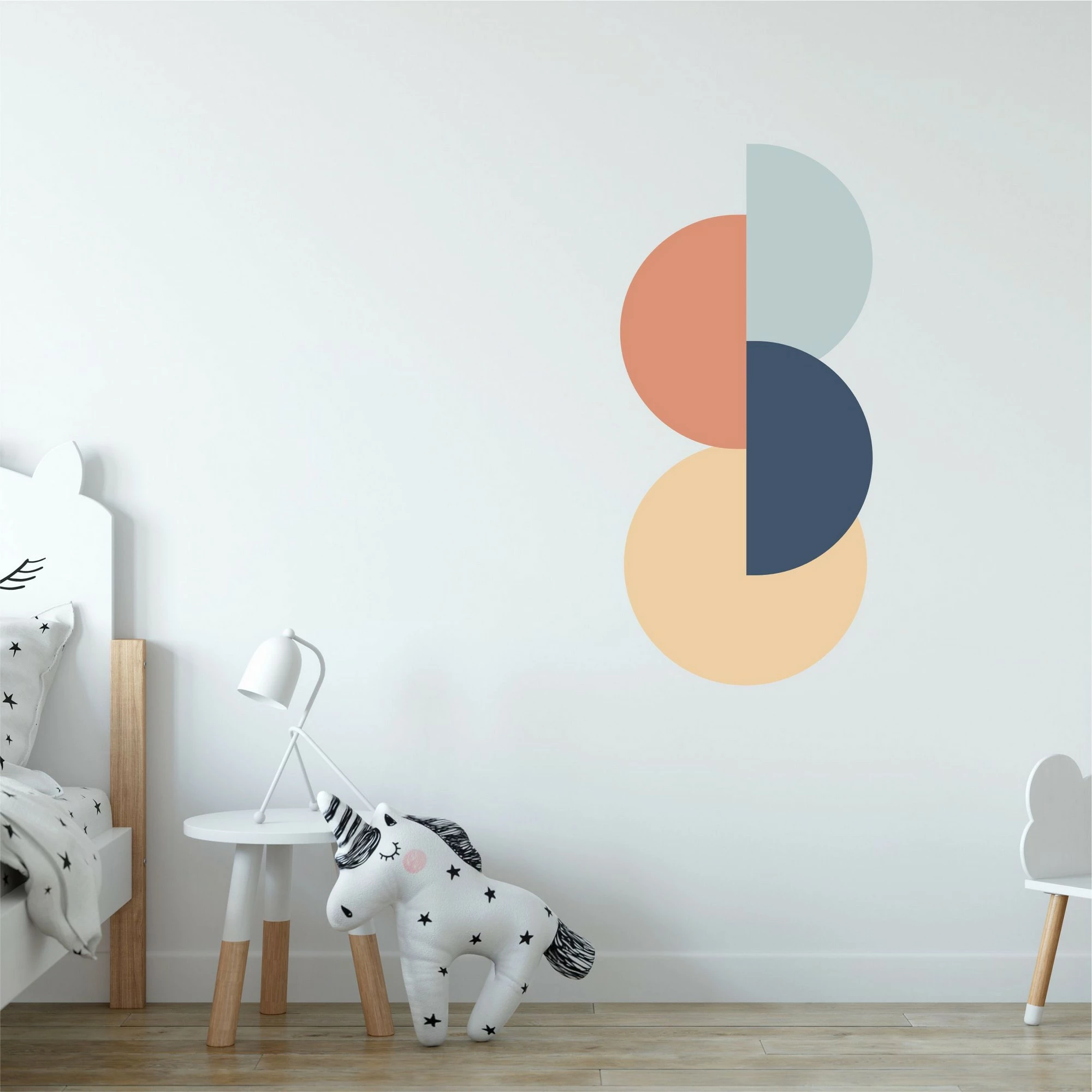 Sticker dekorativ për mur Wallity, shumëngjyrësh, MB-00101, 100x45cm