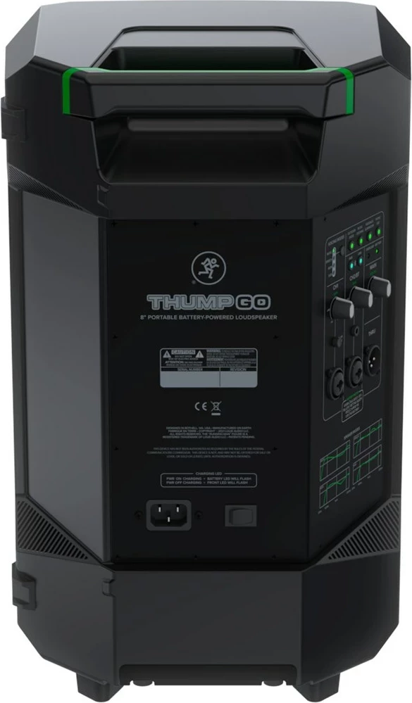 Altoparlant portativ Mackie Thump Go, 8", 200W, me bateri, i zi