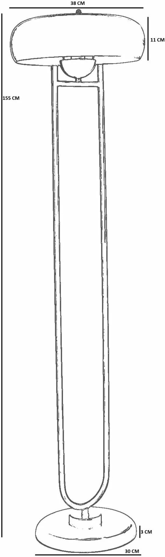 Llambë dyshemeje Opviq, 8928-3, e bardhë