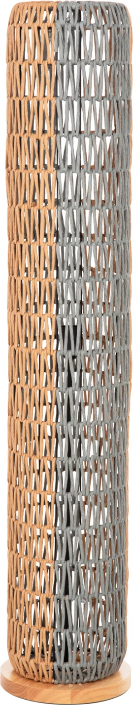 Llambë dyshemeje qëndruese, FH4356, metal-letër, ngjyrë bezhë-pistakio, Φ23Χ123H cm