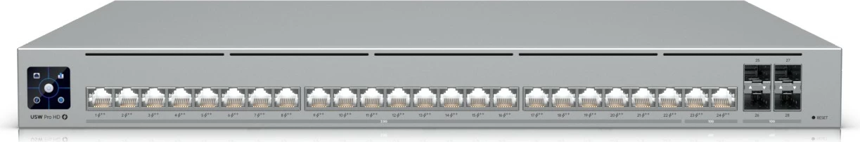Switch Ubiquiti USW-Pro-HD-24-PoE, 28 porta, Layer 3, PoE, 10G, rackmount
