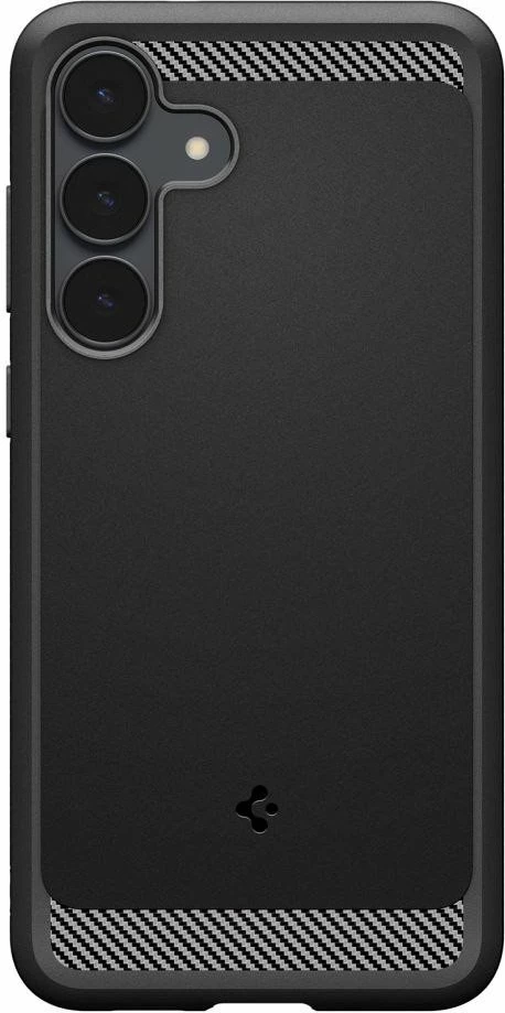 Mbështjellës Spigen Rugged Armor për Samsung Galaxy S25 FE, TPU, karikim pa tela, Matte Black, 1 copë