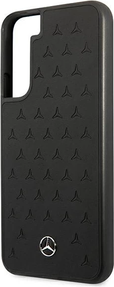 Mbështjellës Mercedes MEHCS22MPSQBK për Samsung Galaxy S22+, lëkurë, i zi