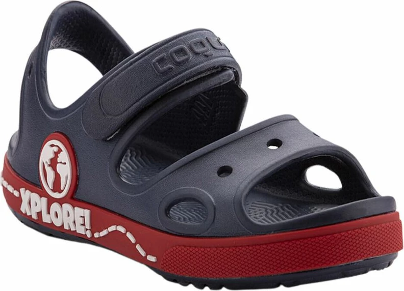 Sandale për djem Coqui, të kuqe dhe blu marine