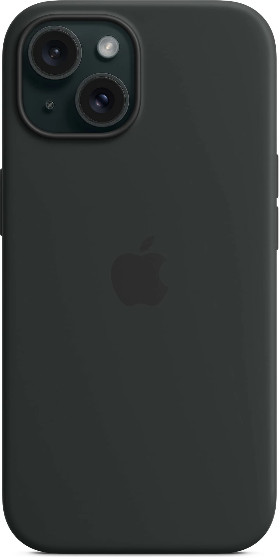 Mbështjellës Apple iPhone 15, silikon, MagSafe, ngjyrë e zezë